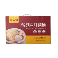 28黑龙江 克东县 天锦猴头白耳菌汤礼盒 内含210g*4盒（24-30人份）东北特产煲汤专用