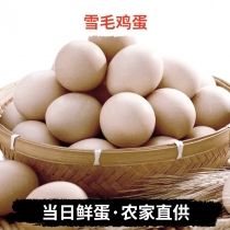 韶关【乐昌】散养雪毛鸡鸡蛋富含硒 30枚/箱